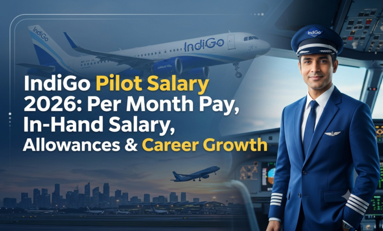 IndiGo Pilot Salary 2026: Per Month Pay, In-Hand Salary, Allowances & Career Growth indigo pilot salary