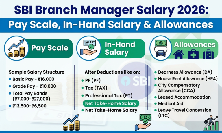 SBI Branch Manager Salary 2026: Pay Scale, In-Hand Salary & Allowances sbi branch manager salary